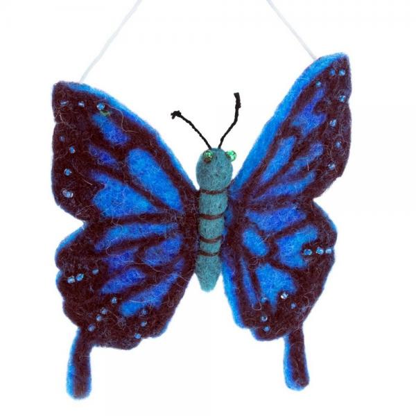 Blue Swallowtail Butterfly Ornament